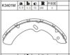 ASIMCO K3401M Brake Shoe Set